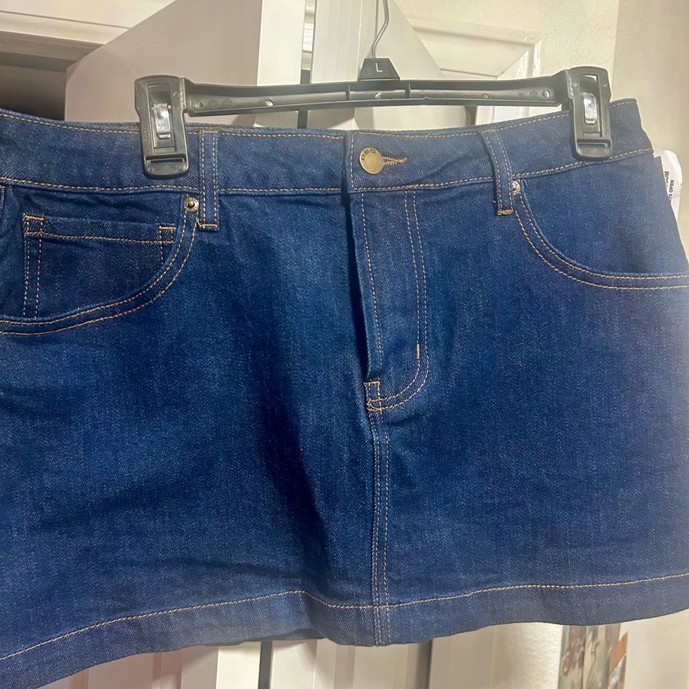 Denim Mini Skirt